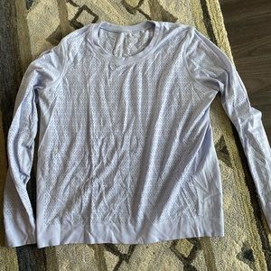 Lulu lemon long sleeve - lilac shirt size 8